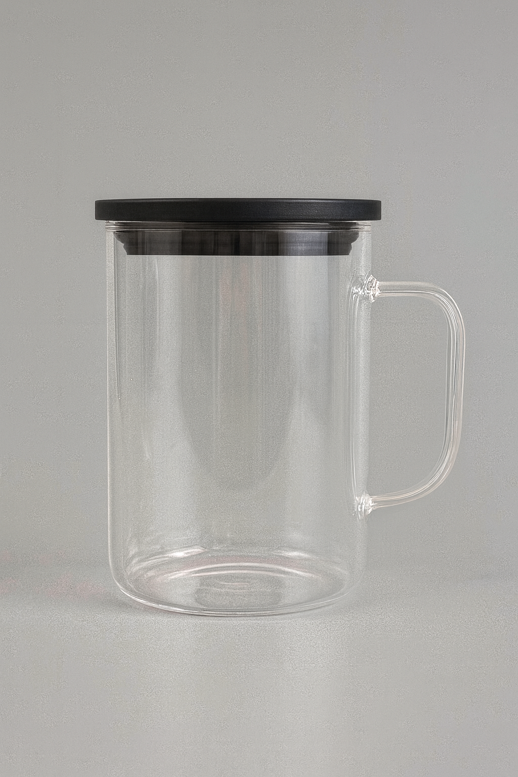 17oz Glass Mug Color Lid