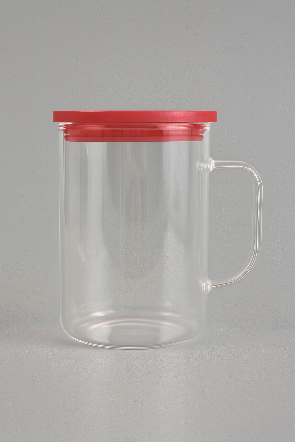 17oz Glass Mug Color Lid